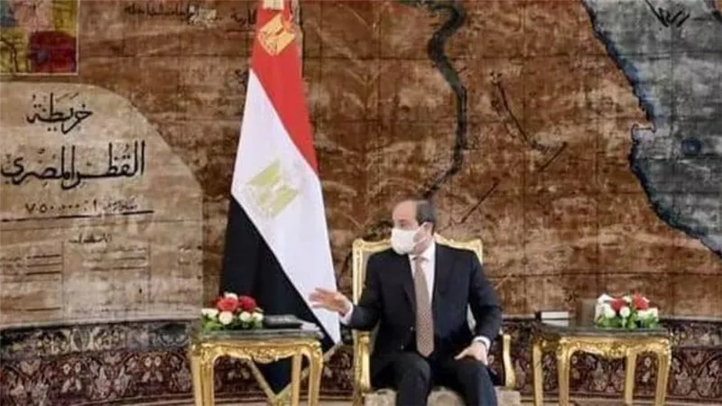الرئيس السيسي يستقبل رئيس الحكومة الليبية الجديدة 