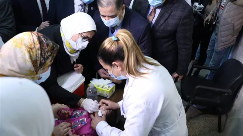 انطلاق حملة التطعيم ضد شلل الأطفال.. و2800 سيارة إسعاف وقوافل علاجية للوصول إلى الأماكن النائية