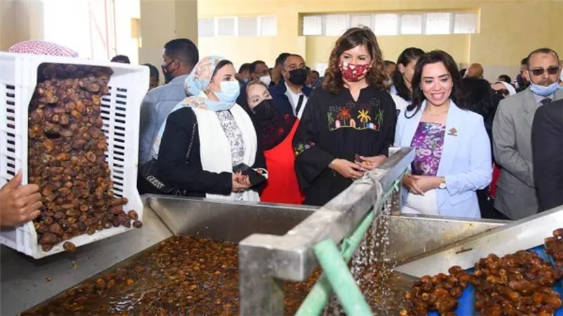 بالصور | وزيرة الهجرة: أهل الواحات لديهم طاقة ولاء وانتماء لمصر يترجمونها لعمل بإخلاص