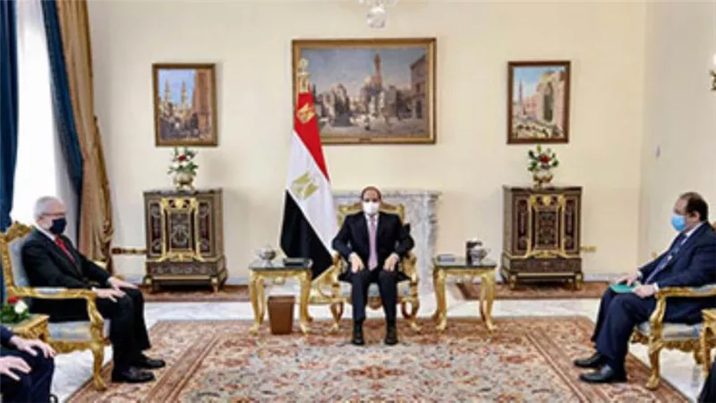 الرئيس السيسى يستقبل رئيس مخابرات فرنسا