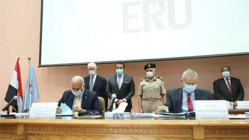 بالصور | بروتوكول بين مجلس الجامعات الخاصة والأهلية وصندوق شهداء العمليات الإرهابية