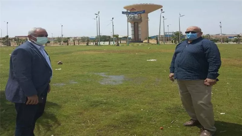 بالصور | للتأكد من إغلاقها.. رئيس جهاز بني سويف الجديدة يتفقد الحدائق والمتنزهات