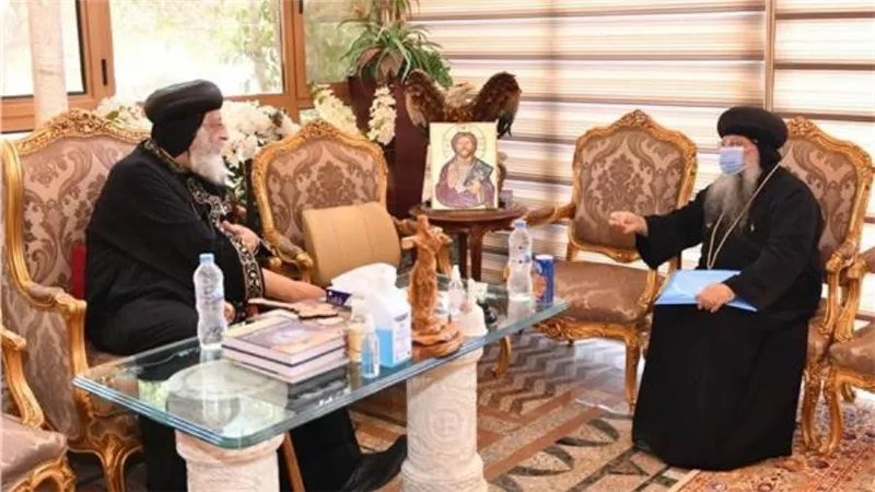 البابا تواضروس يستقبل  الأنبا مارتيروس 