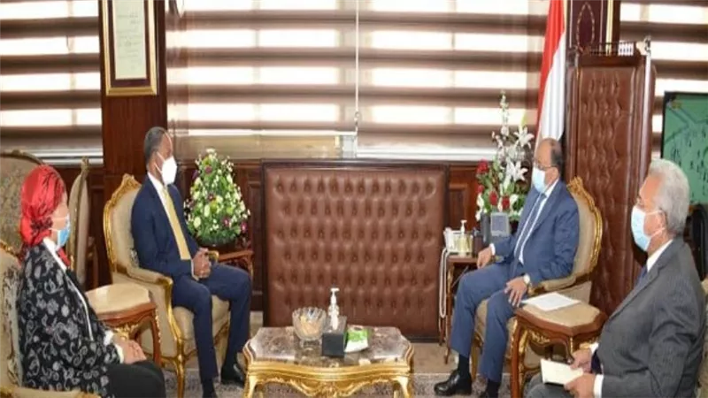 بالصور | شعراوي يستقبل مدير برنامج الأغذية العالمي في نهاية فترة عمله بالقاهرة