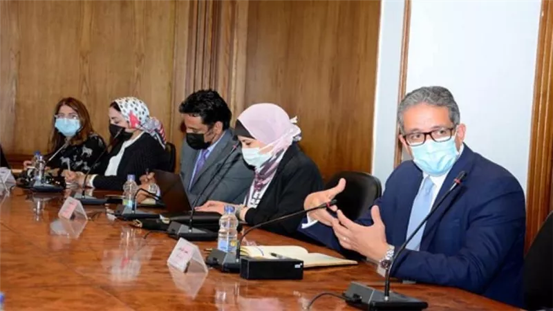 بالصور | وزيرة التجارة: تنسيق كامل مع كافة أجهزة الدولة لإنجاح المشاركة بـ 