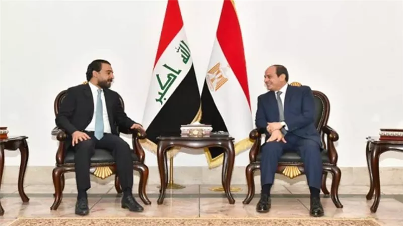 بالصور | الرئيس السيسي يؤكد قوة ومتانة العلاقات المصرية العراقية