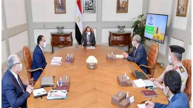 الرئيس السيسي يوجه بتوفير السلع الغذائية الأساسية وتعزيز الاحتياطي الاستراتيجي منها