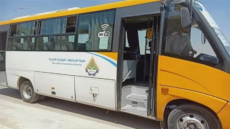 بالصور | تشغيل خط جديد للنقل الجماعي بالعبور 