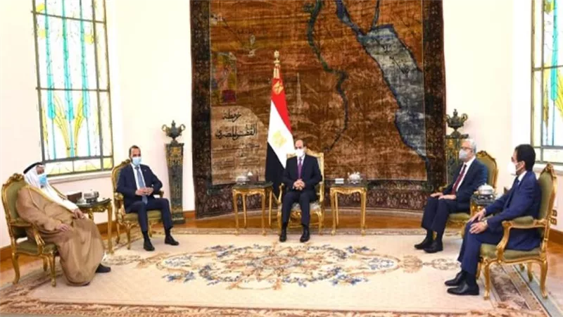 بالصور | الرئيس السيسي يستقبل مرزوق الغانم رئيس مجلس الأمة الكويتي