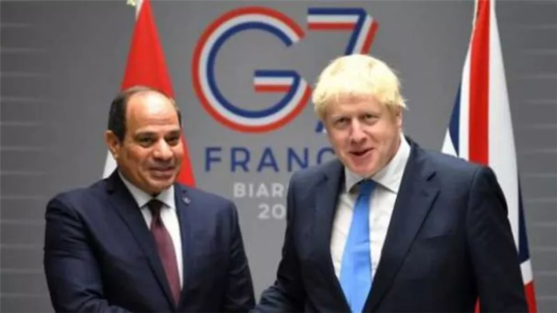 السيسي ورئيس الوزراء البريطاني يبحثان العلاقات الثنائية بين البلدين