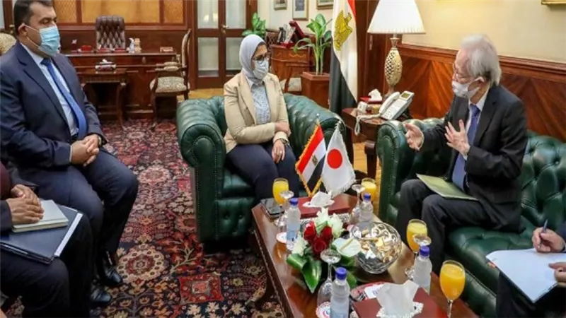 بالصور | وزيرة الصحة تستقبل السفير الياباني لدى مصر لتعزيز سبل التعاون 