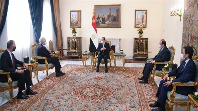 بالصور | الرئيس السيسي يستقبل مدير وكالة الاستخبارات المركزية الأمريكية