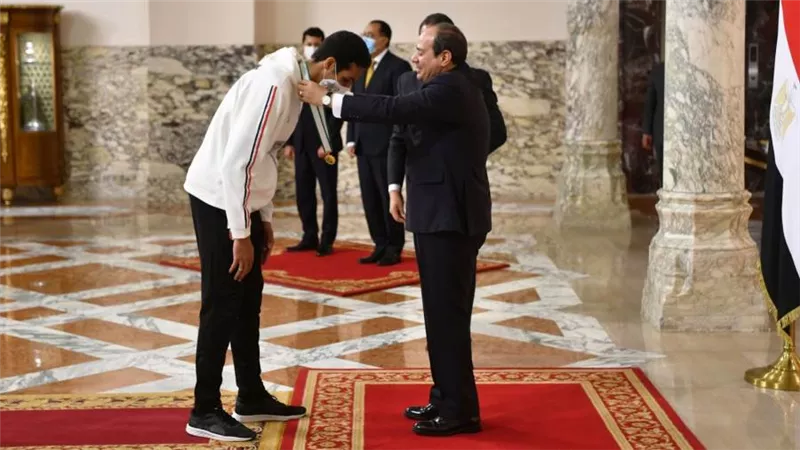 السيسي يوجه بتوفير الإمكانات اللازمة لأبطال مصر الرياضيين