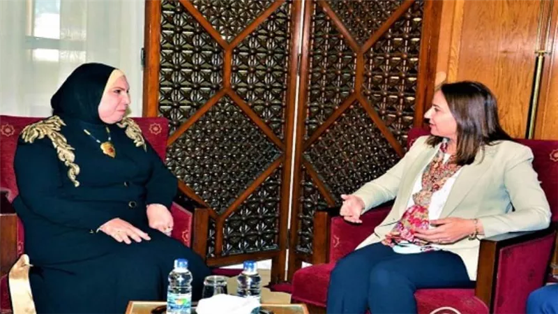 بالصور | وزيرة التجارة: نقل الخبرة المصرية في مجال التصدير للجانب الفلسطيني