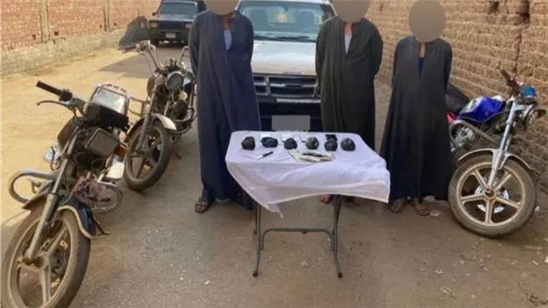 الأجهزة الأمنية: سقوط «عصابة أبو تيج» لجلب وترويج الأفيون بأسيوط  
