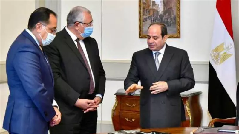 السيسي يبحث الاستغلال الأمثل لمياه الأمطار والسيول في سيناء والبحر الأحمر والساحل الشمالي