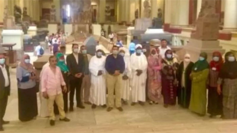 المتحف المصري بالتحرير يستضيف وفدا من الأئمة والواعظات السودانيين