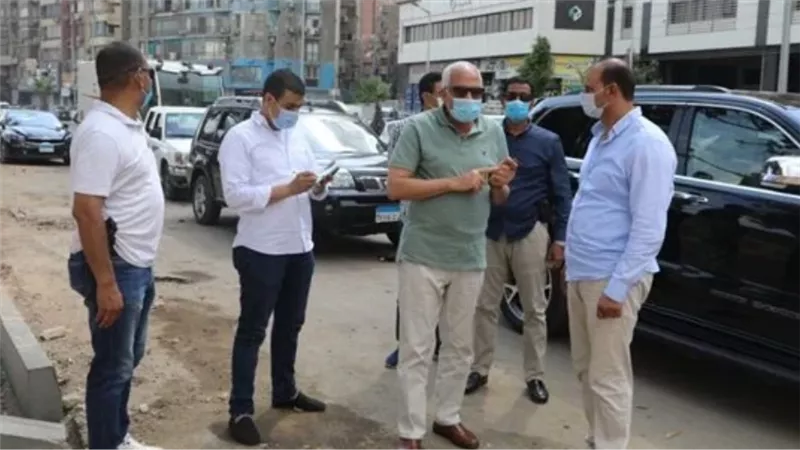 محافظ الجيزة يتفقد أعمال تطوير شارع البحر الأعظم