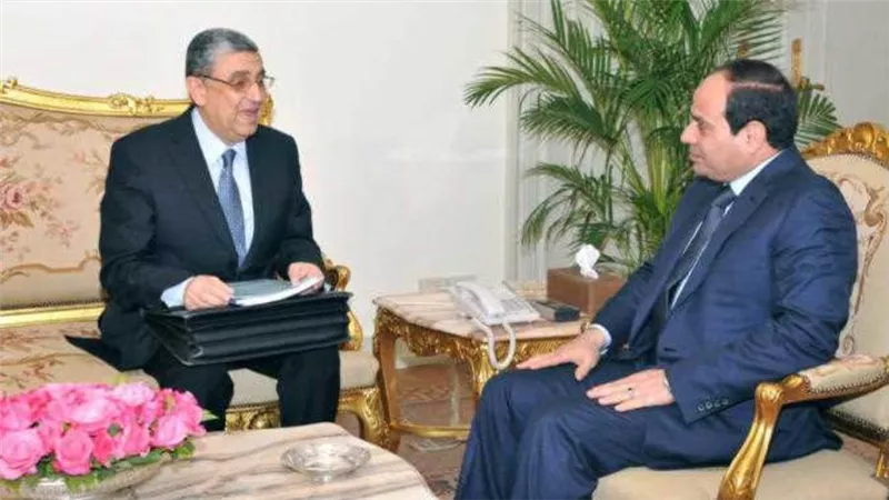 السيسي وشاكر يستعرضان مشروع الربط الكهربائي مع دولة ليبيا