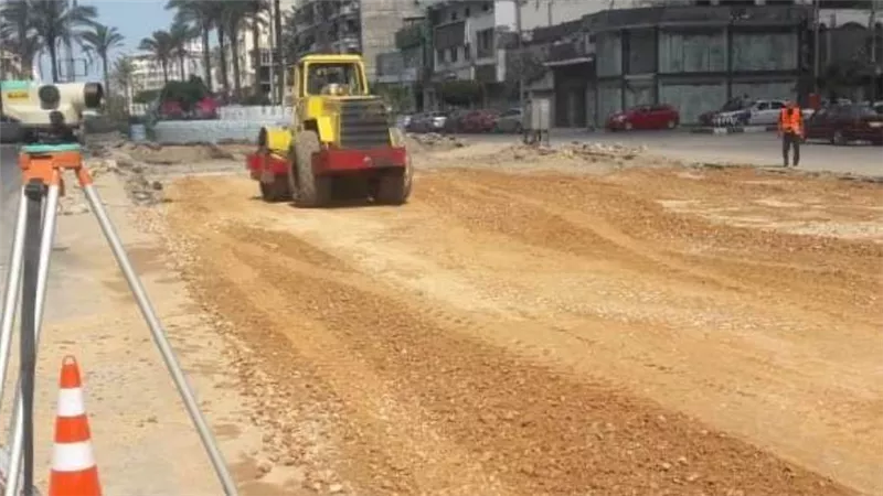  استمرار أعمال تطوير تطوير شارع ٢٣يوليو ببورسعيد