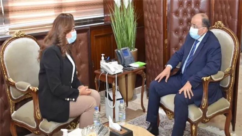بالصور | وزير التنمية المحلية يتابع مع محافظ دمياط مشروعات تطوير الريف المصري