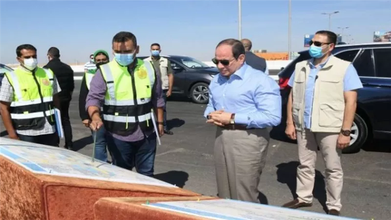السيسي يتابع أعمال تطوير الطرق والمحاور الجديدة بالقاهرة الكبرى 