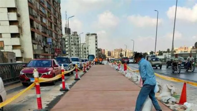 غلق كلي لشارع البحر الأعظم في الاتجاه القادم من ميدان المنيب