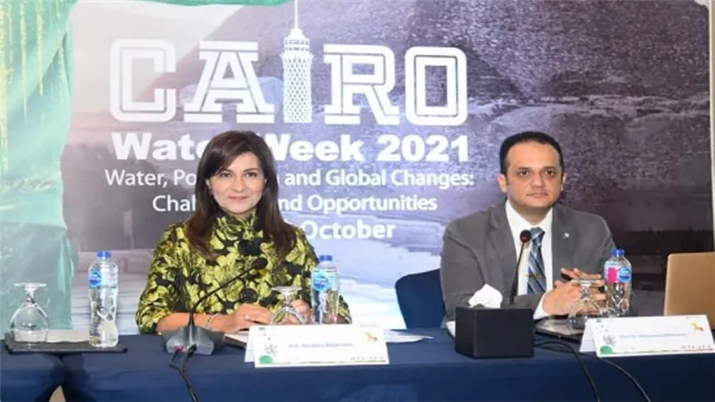 نبيلة مكرم: هناك ارتباط وثيق بين الهجرة ونقص المياه (صور)