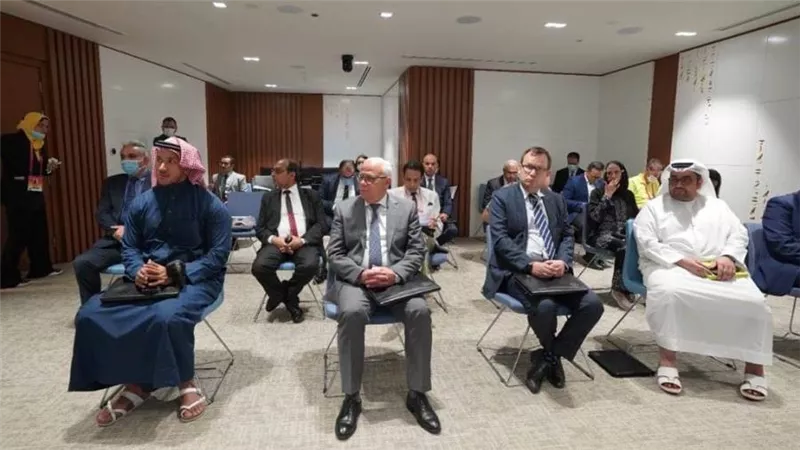 في إطار معرض اكسبو دبي ٢٠٢٠ وزير التنمية المحلية ومحافظ بورسعيد يشاركان في جلسة التنمية والاستثمار بالجناح المصري