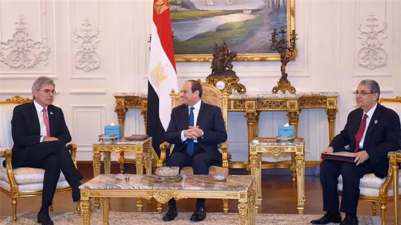 الرئيس السيسي لمسئولى سيمنز: سعداء بالشراكة وكلى ثقة تحقيق ما تم الاتفاق عليه
