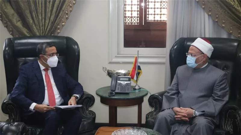  مفتي الجمهورية يستقبل سفير الهند بالقاهرة