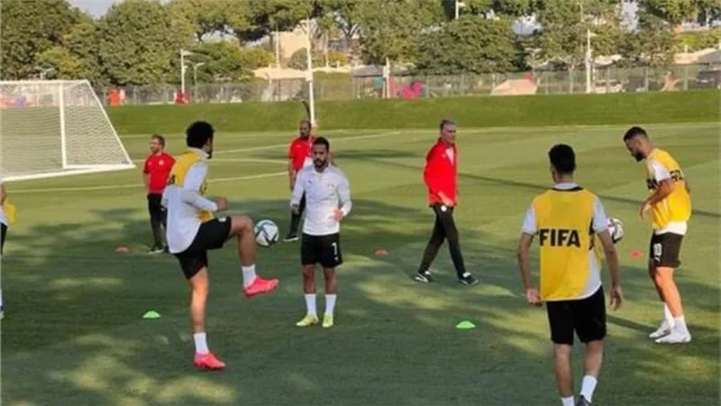 استعداداً لملاقاة لبنان في كأس العرب ..منتخب مصر يختتم تدريباته 