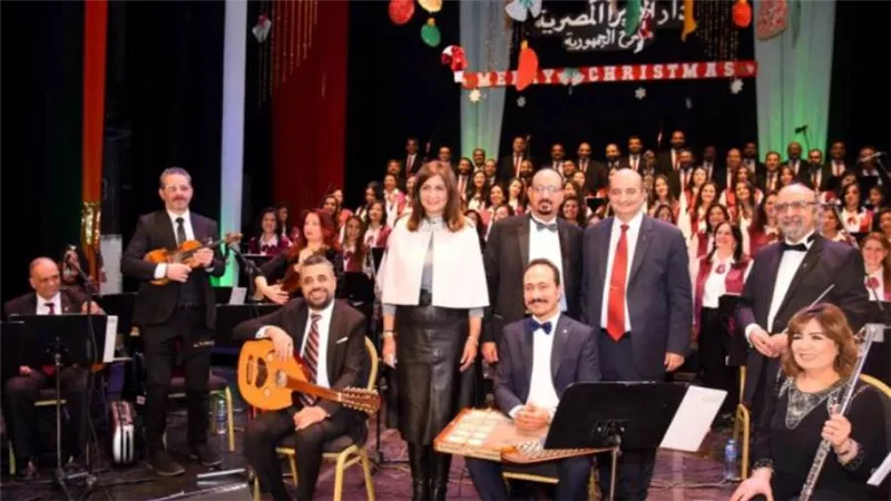 وزيرة الهجرة تشهد احتفالية الكريسماس بدار الأوبرا المصرية