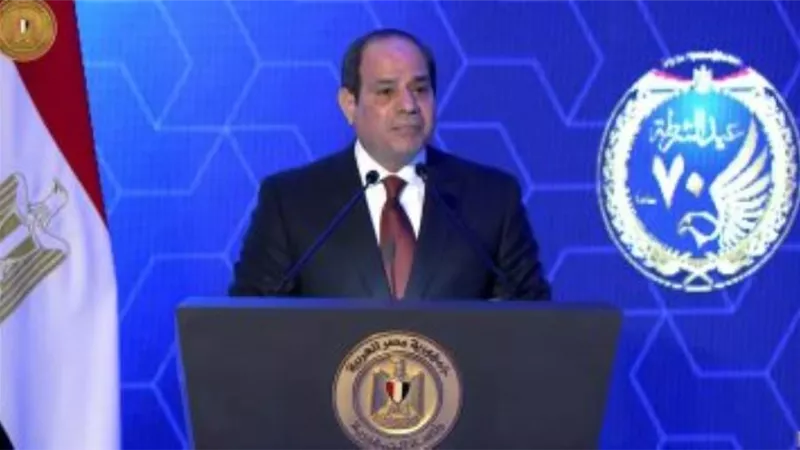 نص كلمة الرئيس السيسى باحتفال عيد الشرطة: الغاية الأسمى للدولة المحافظة علي بقائها
