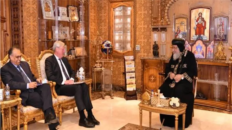 البابا تواضروس يستقبل السفير الإيطالي 