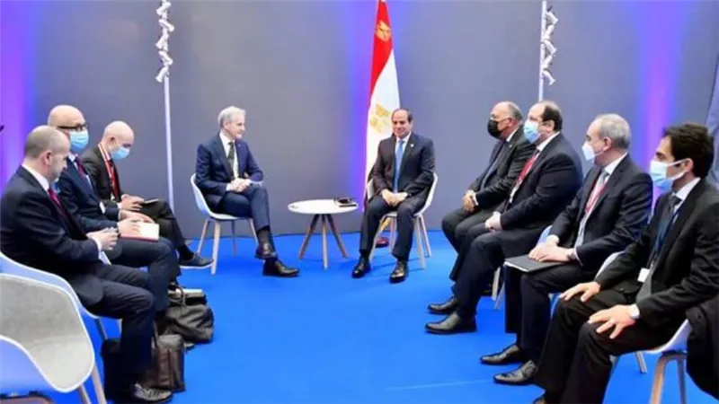 رئيس وزراء النرويج يؤكد للسيسي محورية الدور المصري في الحفاظ على الاستقرار بمنطقة الشرق الأوسط