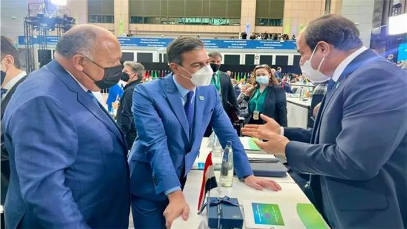 السيسي يلتقي رئيس وزراء إسبانيا على هامش القمة الأوروبية الإفريقية