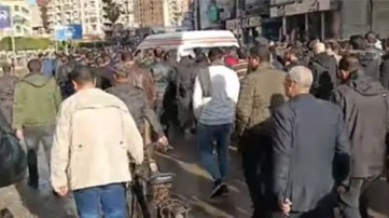تشييع جنازة شهيد الواجب بحادث مصرع 9 عناصر جنائية بالدقهلية