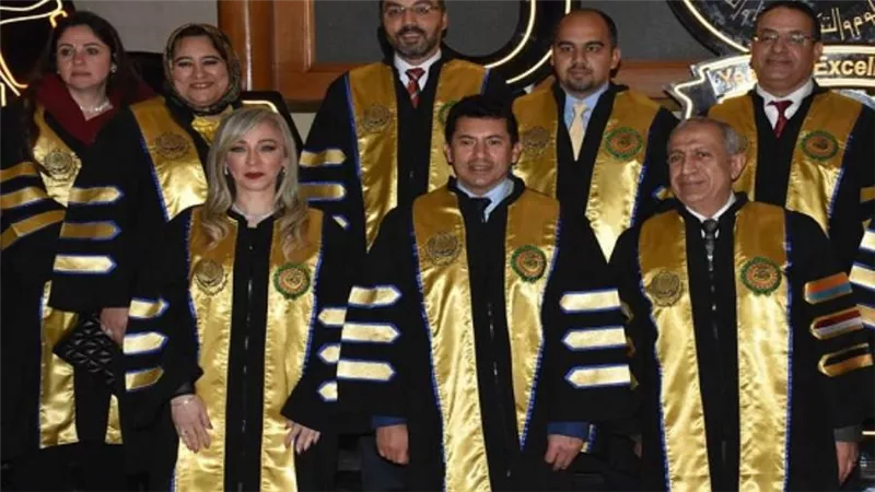 وزير الشباب يشهد احتفال الأكاديمية العربية بتخريج دفعة جديدة من كلية الدراسات العليا في الإدارة فرع مصر الجديدة (صور)