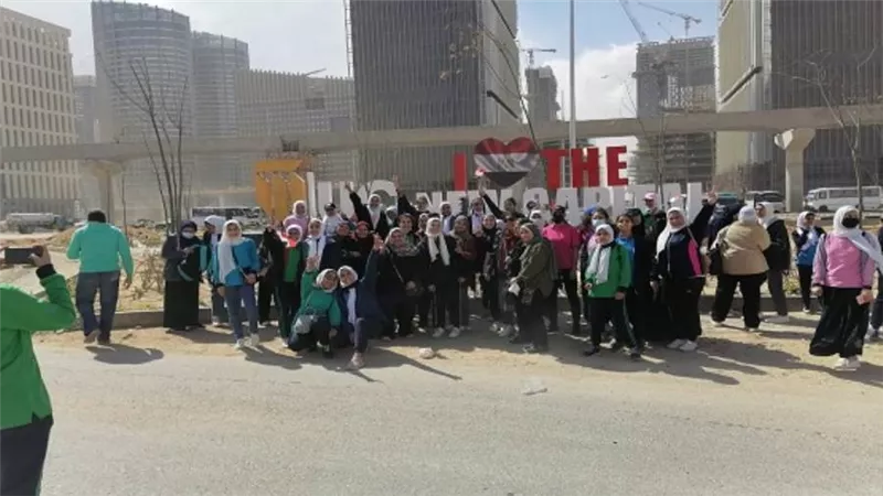 جهاز مدينة القاهرة الجديدة ينظم زيارة لوفد طلابي للعاصمة الإدارية الجديدة 