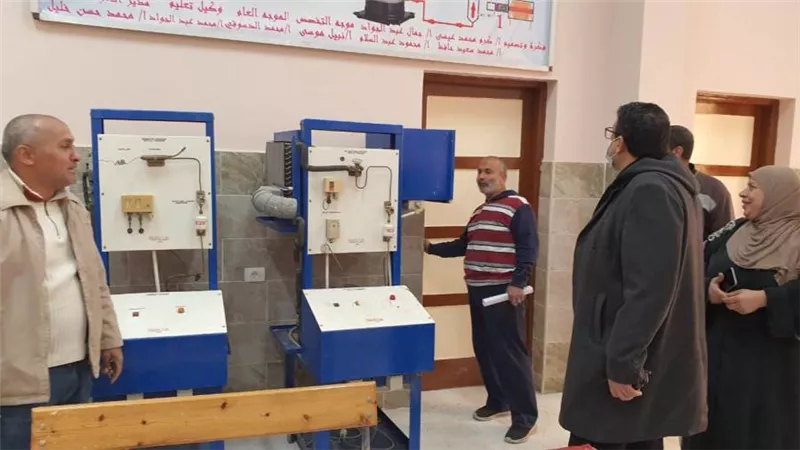 وكيل تعليم الغربية..يتفقد المدرسة الكهربية بعد انتهائها من الصيانة الشاملة