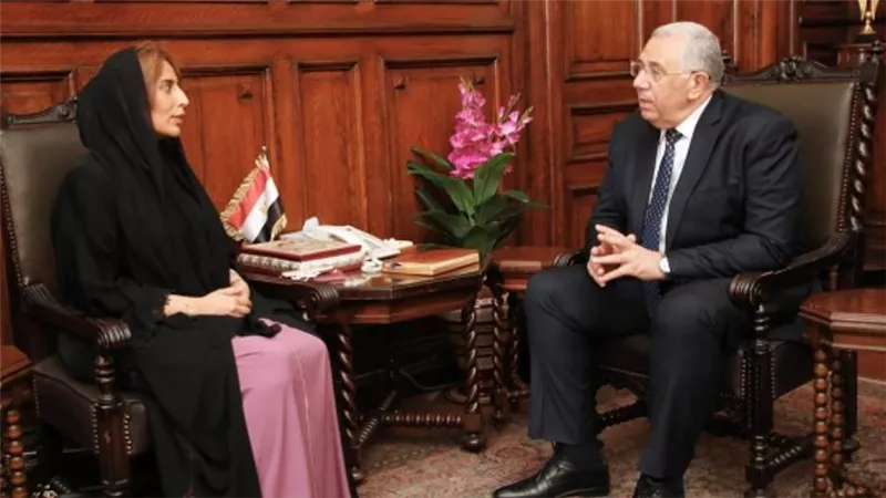 وزير الزراعة يبحث مع سفيرة الإمارات في القاهرة سبل التعاون الزراعي بين البلدين