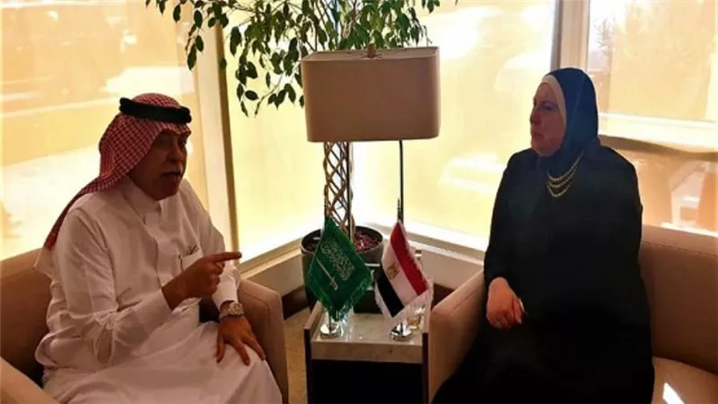 وزيرة التجارة ونظيرها السعودي يترأسان فريق العمل المعني بمتابعة تنفيذ توصيات اللجنة المشتركة (صور)