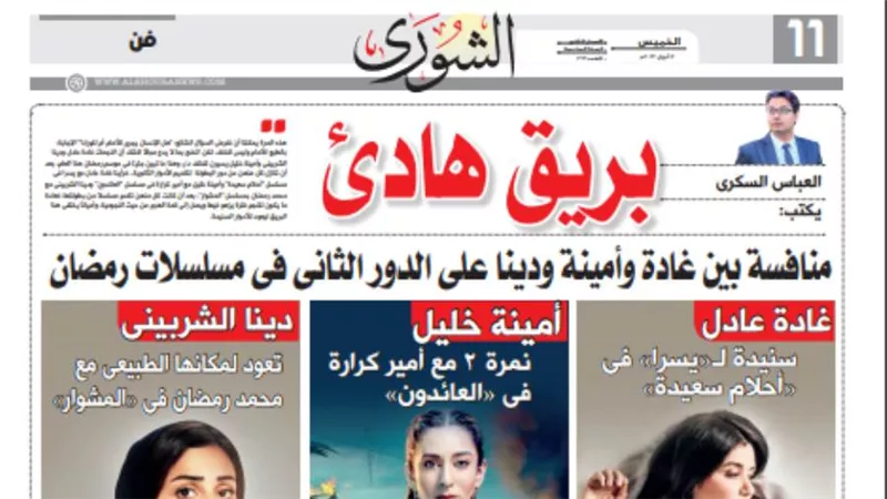 العباس السكرى يكتب: البريق المفقود..  غادة عادل وأمينة خليل ودينا الشربينى نجمات الدرجة التانية فى مسلسلات رمضان