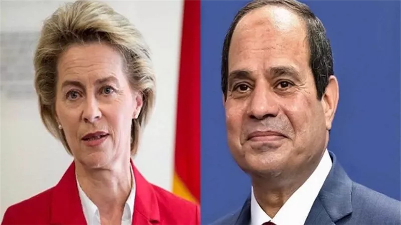 الرئيس السيسي يتلقى اتصالا من رئيسة المفوضية الأوروبية لبحث التعامل مع تداعيات أزمة أوكرانيا