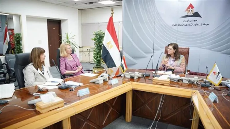 وزيرة التخطيط تلتقي رئيسة قسم الاقتصاد في البنك الأوروبي لإعادة الإعمار والتنمية «EBRD» (صور)