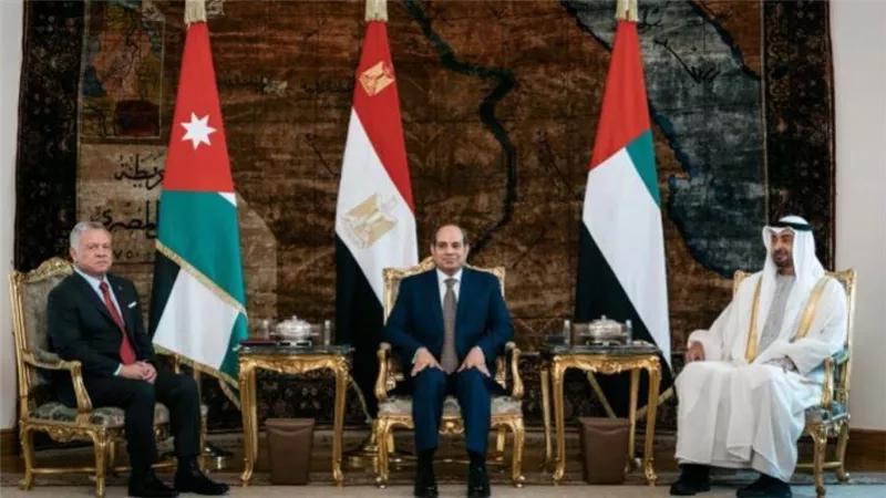 السيسي وابن زايد والعاهل الأردني يؤكدون احترام دور الوصاية الهاشمية التاريخية في حماية الأماكن المقدسة بالقدس