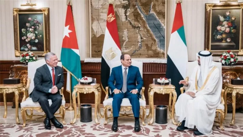 السيسي وابن زايد والعاهل الأردني يؤكدون احترام دور الوصاية الهاشمية التاريخية في حماية الأماكن المقدسة بالقدس