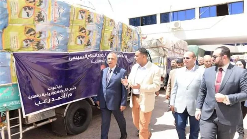 محافظ الدقهلية: 7600 كرتونة مواد غذائية لتوزيعها على الأسر الأولى بالرعاية
