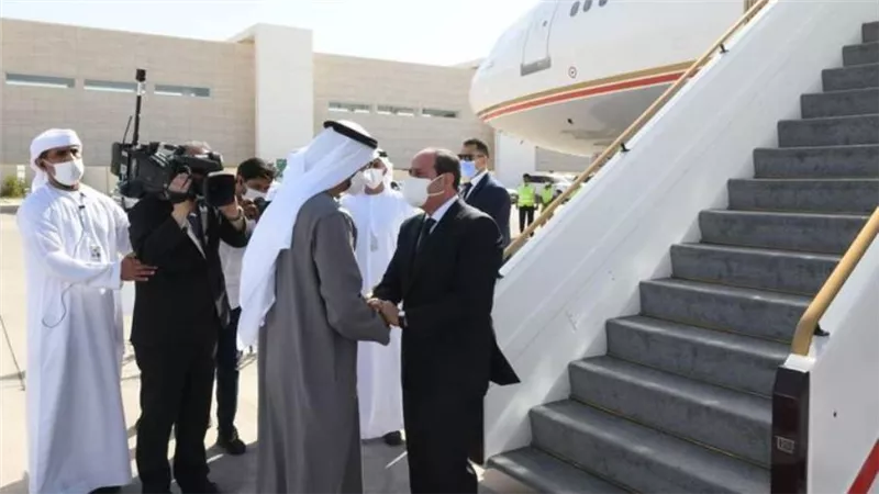 الرئيس السيسي يعود إلى أرض الوطن بعد زيارة الإمارات العربية الشقيقة